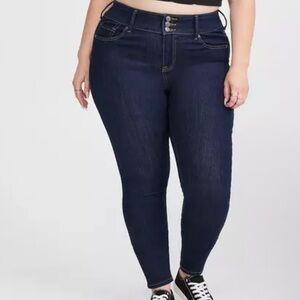 Torrid blue dark wash skinny jegging jeans size 20R